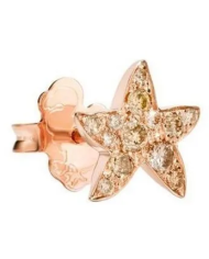 orecchino stud stellina oro rosa & diamanti