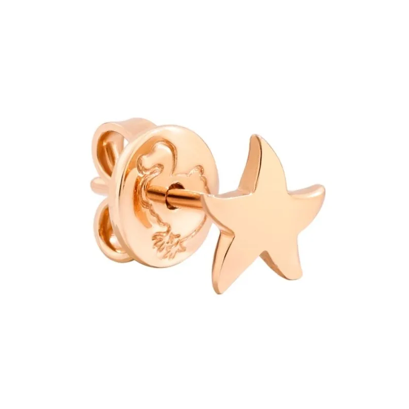 Orecchino stud stellina dodo in oro rosa 9k dhb9006-starx- ...