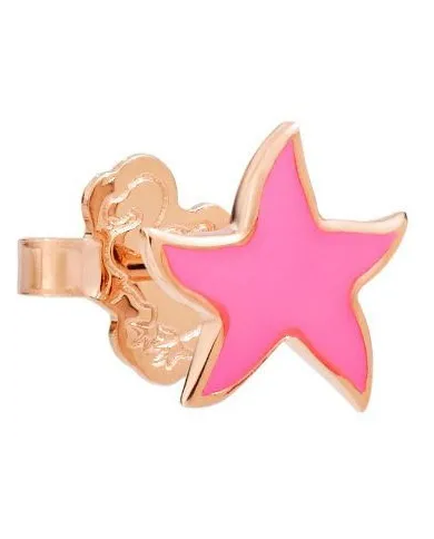 ORECCHINO DODO STELLINA. ORO ROSA SMALTO ...