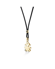 Ciondolo I Classici con sagoma bimba in oro giallo - leBebé