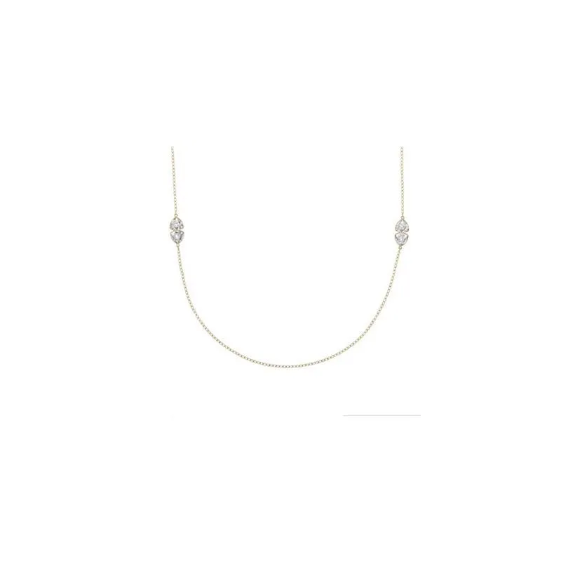 Collana Swarovski Body Strandage da Donna con Cristalli ...