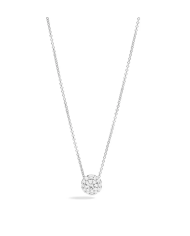 Collana punto luce Recarlo in oro bianco 18kt e diamanti