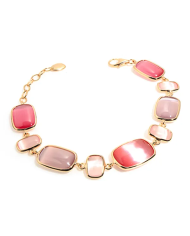 Bracciale Madi Rosato con Quarzi Idrotermali