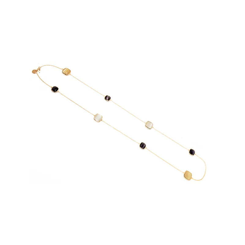 Collana Madi Laguna Pesca con Otto Pietre Multicolor