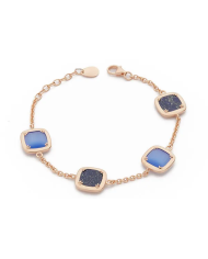 Bracciale Madi Profondo Blu con Quarzi Idrotermali Blu