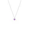 Collana In argento con zircone Cuore