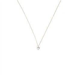 Collana In argento con zircone Cuore