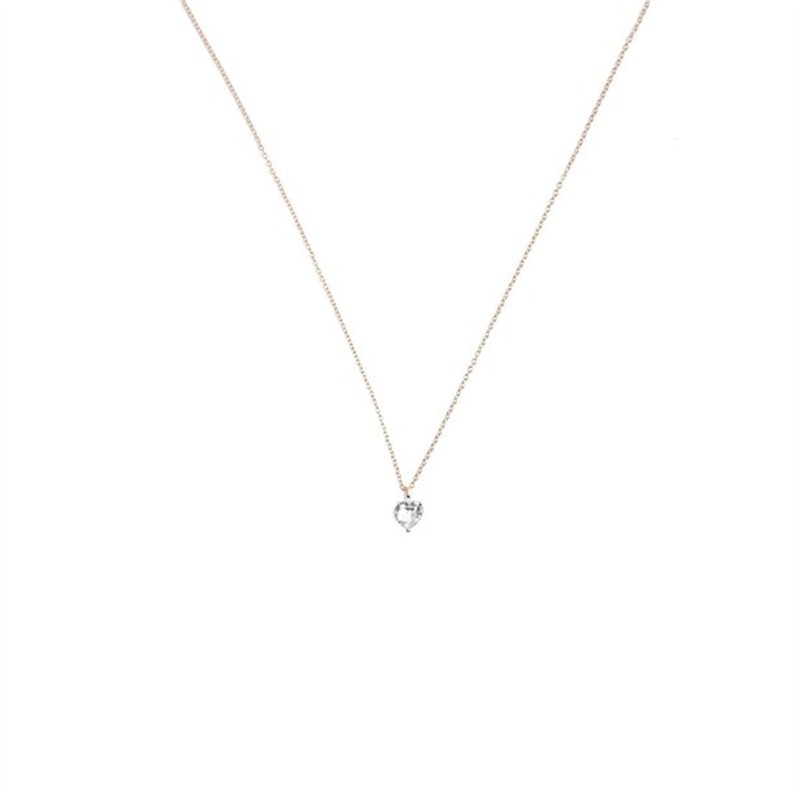 Collana In argento con zircone Cuore