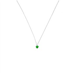 Collana In argento con zircone Cuore