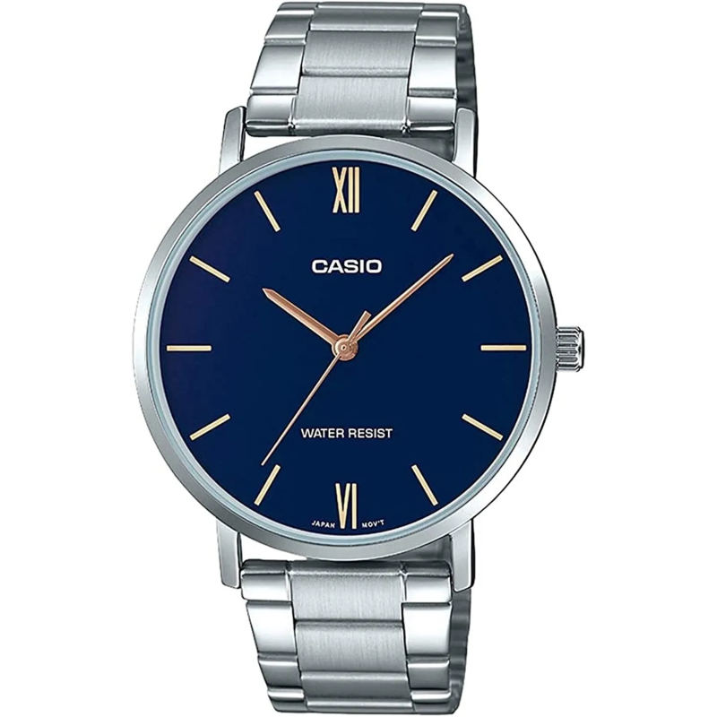 Orologio CASIO COLLECTION Mod. MINIMAL. METAL - PETROL BLUE Uomo