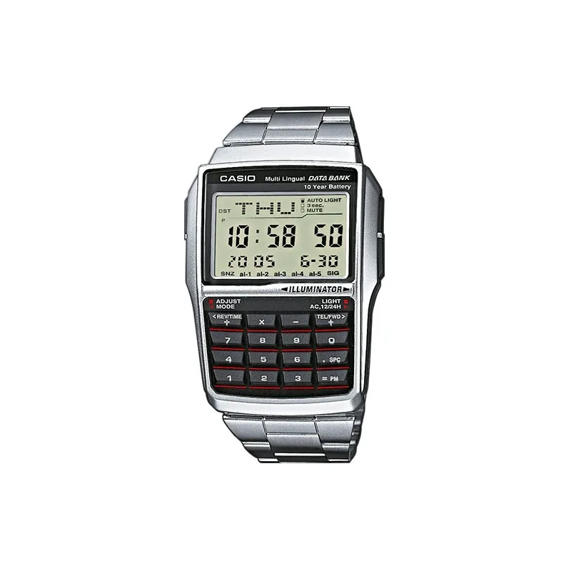 Orologio CASIO VINTAGE Mod. DATABANK CALCULATOR - SILVER Uomo