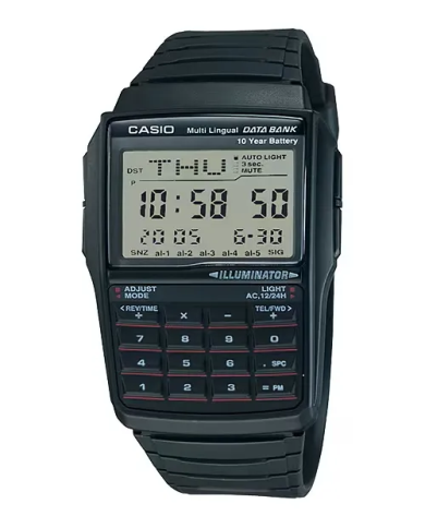 Orologio CASIO VINTAGE Mod. DATABANK CALCULATOR - BLACK Uomo