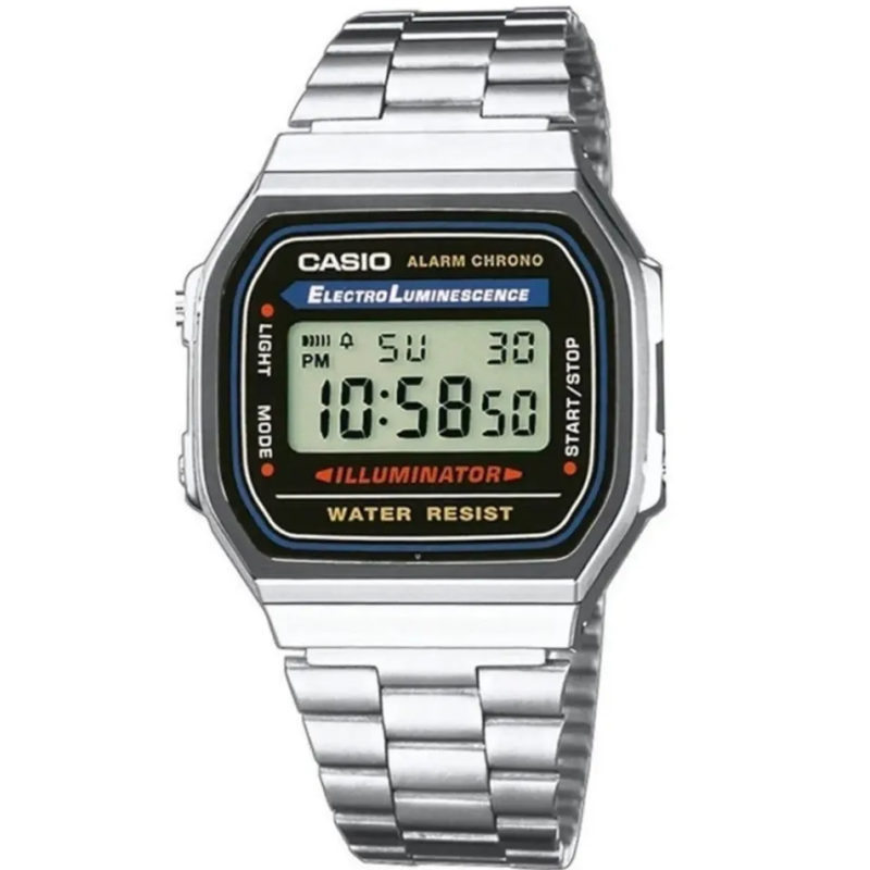 Orologio CASIO VINTAGE Mod. ICONIC - CLASSIC SILVER 