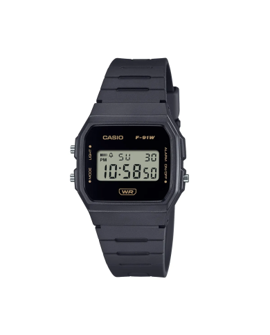 Orologio CASIO VINTAGE Mod. F-91 BIO RESIN STRAP - BLACK 