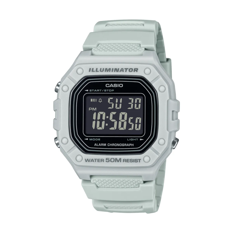Orologio CASIO TIMELESS COLLECTION Mod. SPORT ILLUMINATOR WR 50M. ALARM. CHRONOGRAPH - GREY Uomo