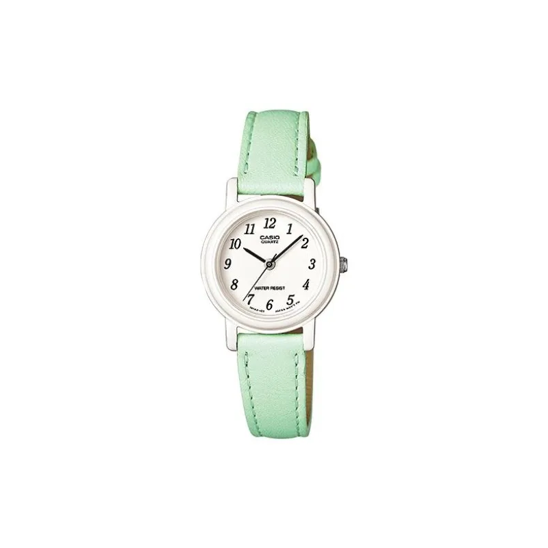 Orologio CASIO COLLECTION Mod. POP LADY. LEATHER - PASTEL GREEN Donna