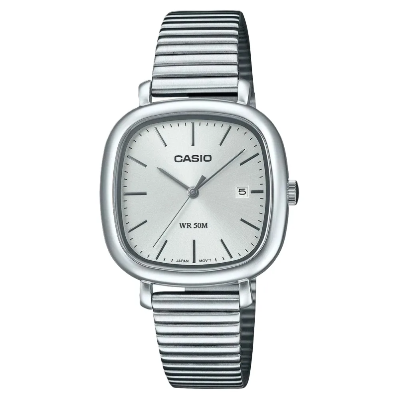 Orologio CASIO COLLECTION Mod. DATE SQUARE - SILVER Donna