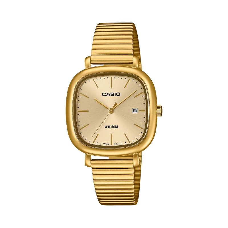 Orologio CASIO COLLECTION Mod. DATE SQUARE - GOLD Donna