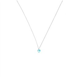 Collana In argento con zircone Cuore