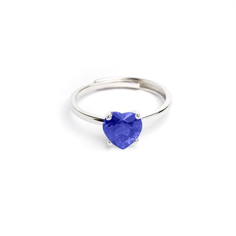 Anello Luxury Love Argento Solitario Cuore