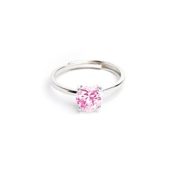 Anello Luxury Love Argento Solitario Cuore