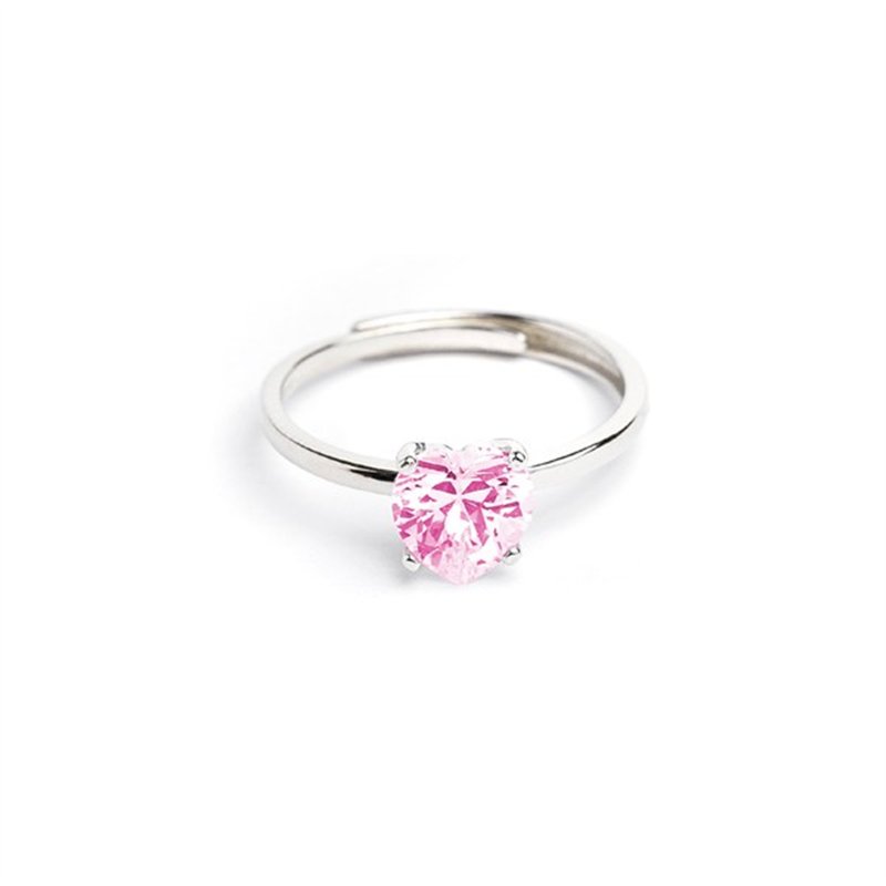 Anello Luxury Love Argento Solitario Cuore