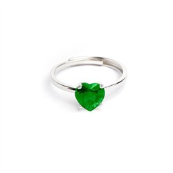 Anello Luxury Love Argento Solitario Cuore