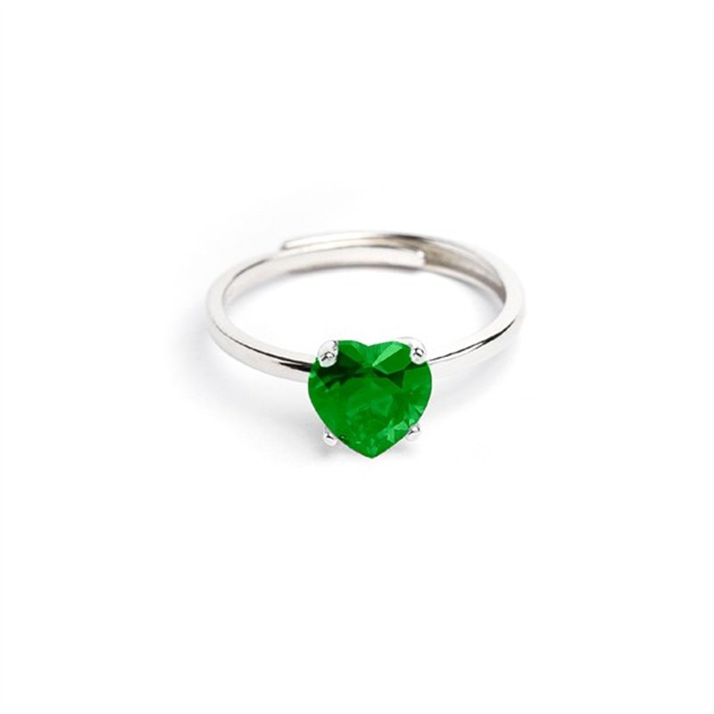 Anello Luxury Love Argento Solitario Cuore