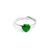 Anello Luxury Love Argento Solitario Cuore