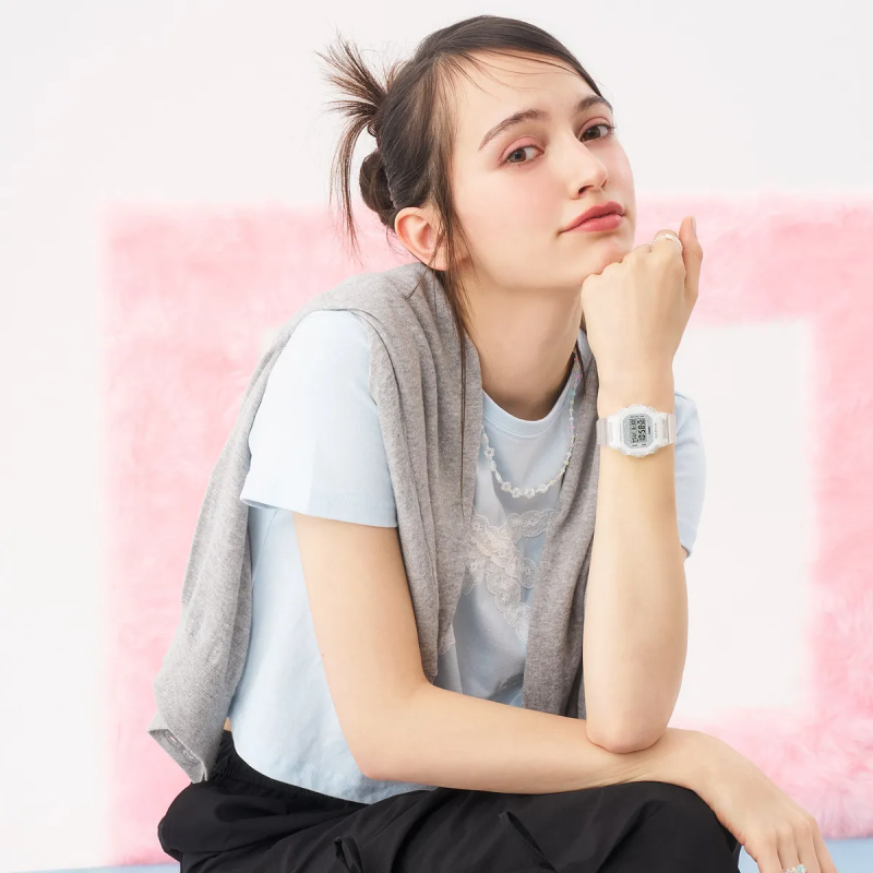 Orologio BABY-G Mod. 565 GLITTER CRYSTALS SERIE - SILVER Donna