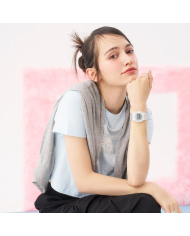 Orologio BABY-G Mod. 565 GLITTER CRYSTALS SERIE - SILVER Donna