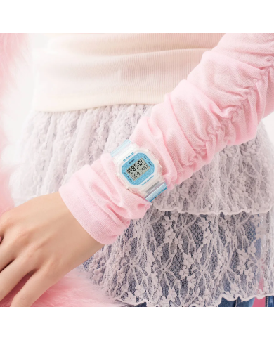 Orologio BABY-G Mod. 565 GLITTER CRYSTALS SERIE - LIGHT BLUE Donna