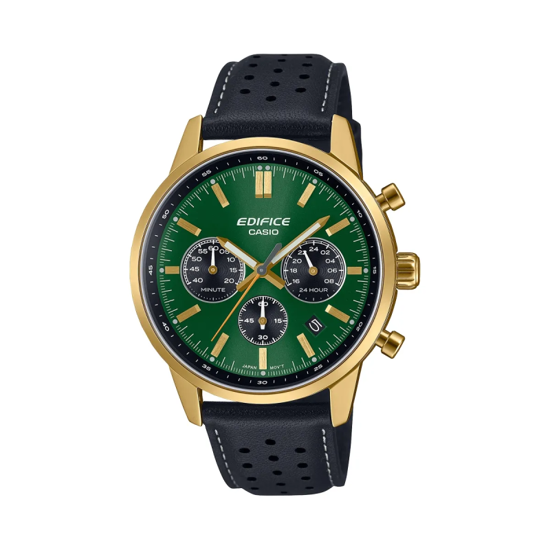 Orologio CASIO EDIFICE Mod. STANDARD CHRONOGRAPH GOLD - GREEN Uomo