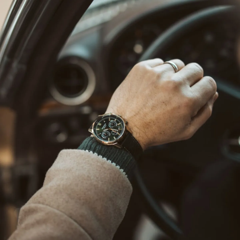 Orologio CASIO EDIFICE Mod. STANDARD CHRONOGRAPH GOLD - GREEN Uomo