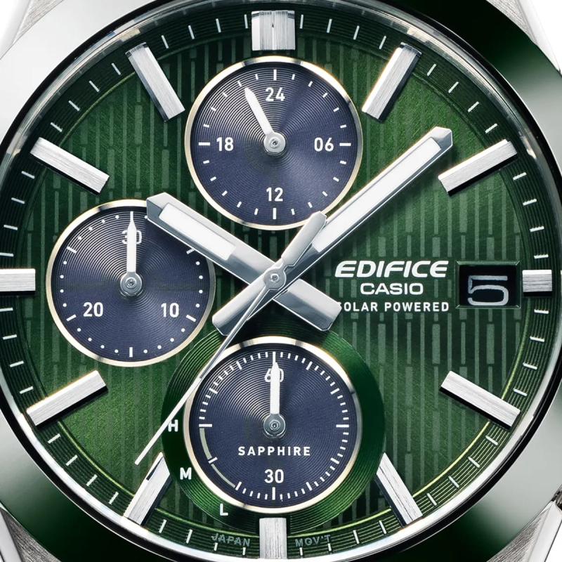 Orologio CASIO EDIFICE Mod. SOLAR POWERED CHRONOGRAPH - GREEN Uomo