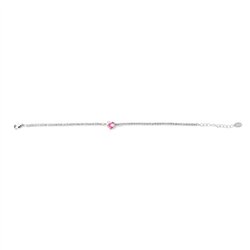 Bracciale Argento tennis zirconi con cuore