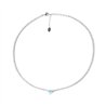 Collana Argento tennis zirconi con cuore