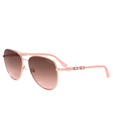 OCCHIALI DA SOLE DONNA GUESS SUNGLASSES GF6143 ROSE GOLD