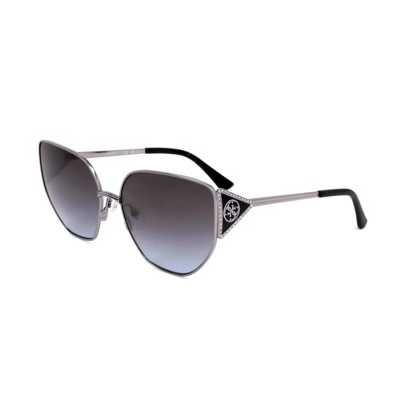 OCCHIALI DA SOLE DONNA GUESS SUNGLASSES GU7875 SHINY LIGHT NICKELTIN