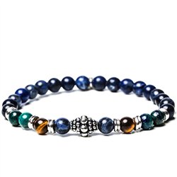 Bracciale Stone Music sodalite e componenti in argento