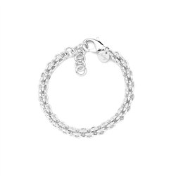 Bracciale catena modello cestino maglia piccola