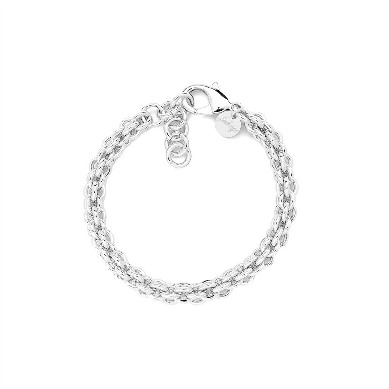 Bracciale catena modello cestino maglia piccola