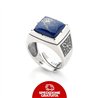 Anello Gerba Chevalier con pietra Lapis blu space