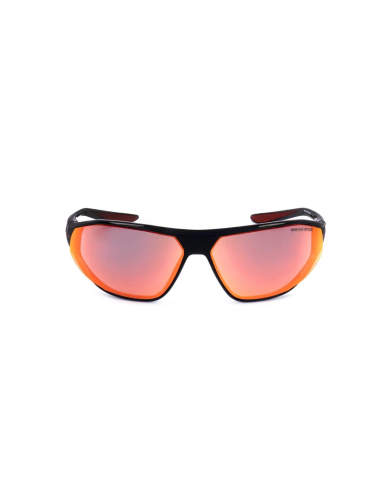 OCCHIALI DA SOLE UNISEX NIKE SUNGLASSES AERO SWIFT BLACK RED MIRROR - NIKE MAX OPTICS LENSES