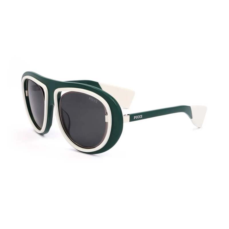 OCCHIALI DA SOLE DONNA EMILIO PUCCI SUNGLASSES EP0059 SHINY DARK GREEN
