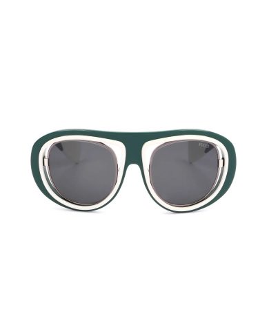 OCCHIALI DA SOLE DONNA EMILIO PUCCI SUNGLASSES EP0059 SHINY DARK GREEN