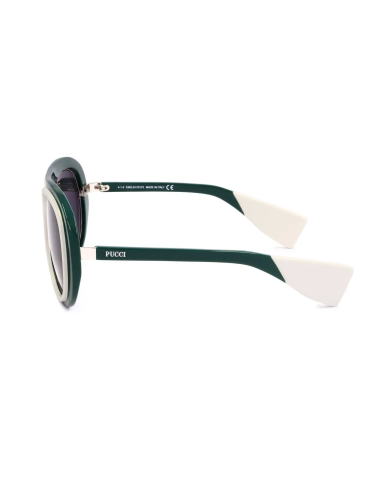 OCCHIALI DA SOLE DONNA EMILIO PUCCI SUNGLASSES EP0059 SHINY DARK GREEN