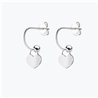 Orecchini Cerchietto Argento Cuore