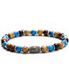 Bracciale Stone Sahara occhio di tigre paesina aulite argento