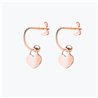 Orecchini Cerchietto Argento Cuore